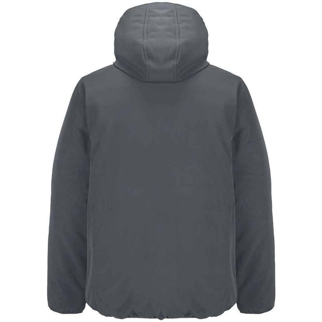 Charcoal - Back - SOLS Mens Falcon Padded Soft Shell Jacket