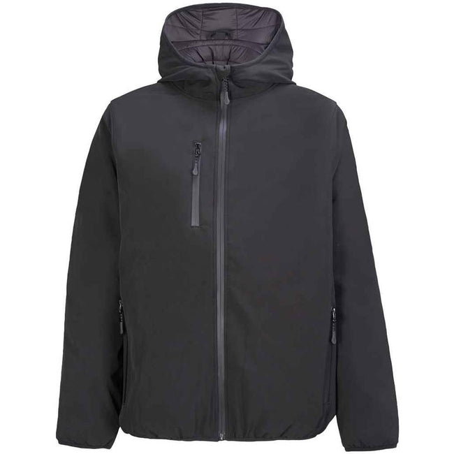 Black - Front - SOLS Mens Falcon Padded Soft Shell Jacket