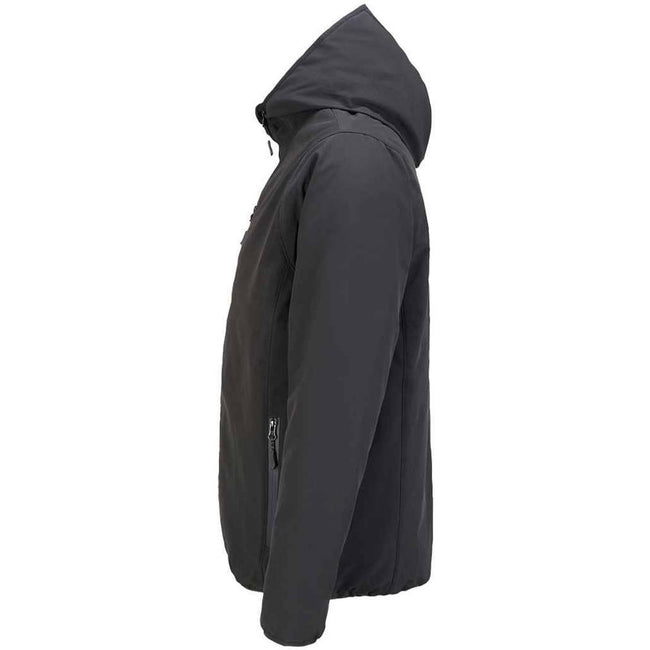 Black - Side - SOLS Mens Falcon Padded Soft Shell Jacket