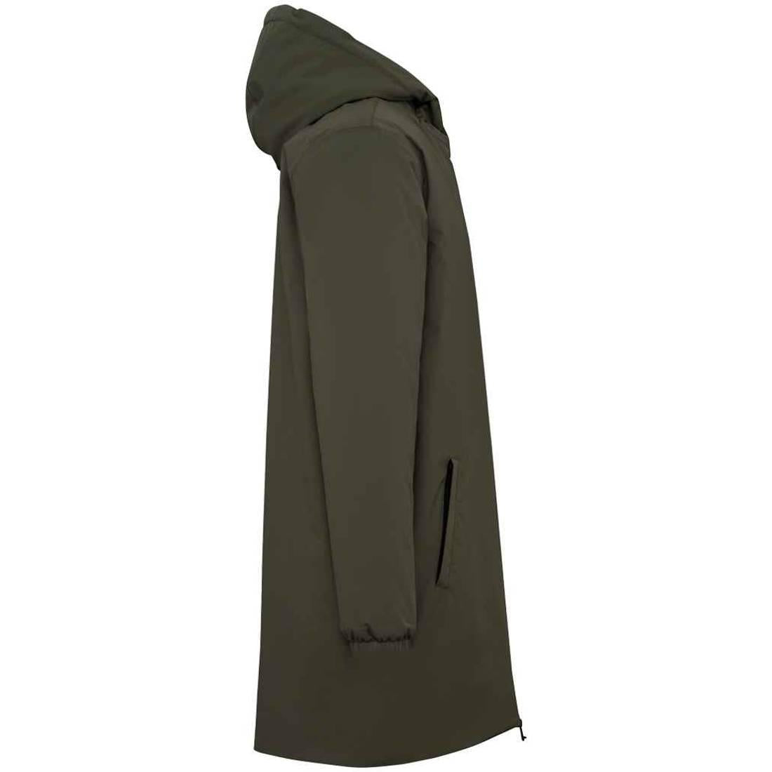 Organic Khaki - Side - Native Spirit Unisex Adult Sherpa Lined Waterproof Jacket