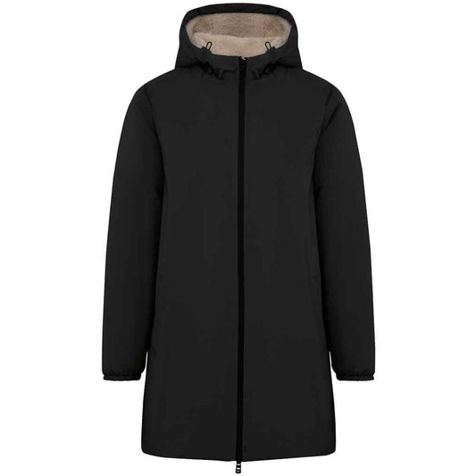 Black - Front - Native Spirit Unisex Adult Sherpa Lined Waterproof Jacket