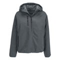 Charcoal - Front - SOLS Womens-Ladies Falcon Padded Soft Shell Jacket
