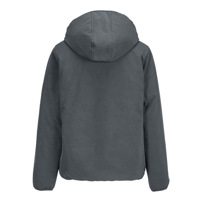 Charcoal - Back - SOLS Womens-Ladies Falcon Padded Soft Shell Jacket