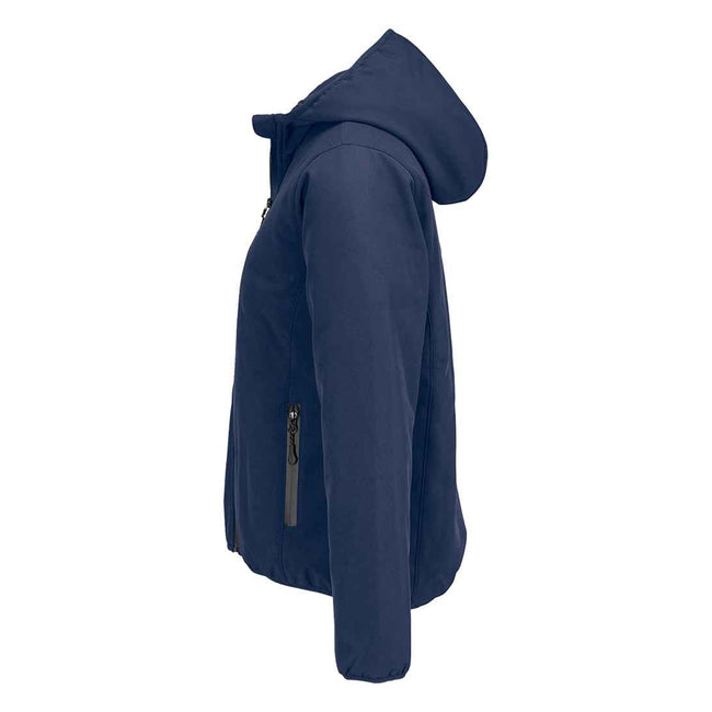 Abyss Blue - Side - SOLS Womens-Ladies Falcon Padded Soft Shell Jacket