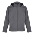 Charcoal - Front - SOLS Mens Race Hooded Soft Shell Jacket