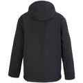 Black - Back - SOLS Mens Race Hooded Soft Shell Jacket