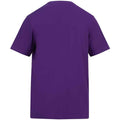 Purple - Back - Awdis Unisex Adult Cotton T-Shirt