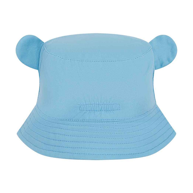 Pale Blue - Back - Larkwood Baby Bear Cotton Twill Bucket Hat