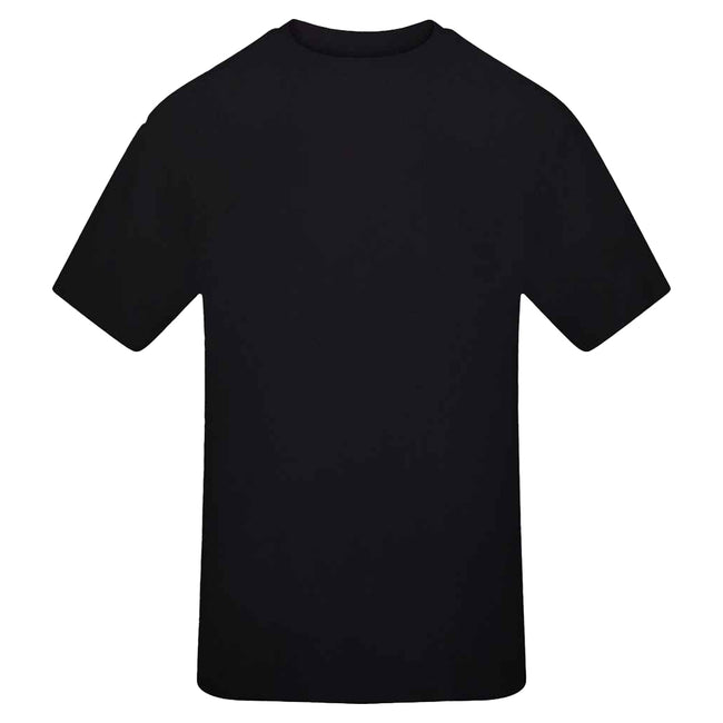 Deep Black - Front - Awdis Mens Signature Plain Heavyweight T-Shirt