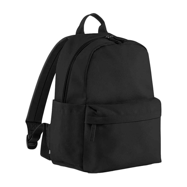 Black - Back - Bagbase Premium Mini Recycled Backpack