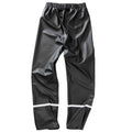 Black - Back - Result Genuine Recycled Mens Prism PU Waterproof Trousers