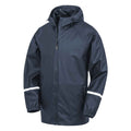 Navy - Front - Result Genuine Recycled Mens Prism PU Waterproof Jacket