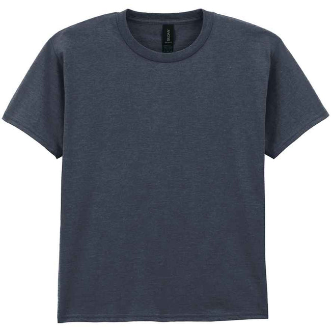 Dark Heather - Front - Gildan Childrens-Kids Softstyle Heather T-Shirt