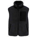 Black - Front - Native Spirit Unisex Adult Sherpa Body Warmer