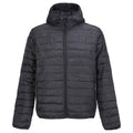 Black - Front - SOLS Mens Stream Hooded Padded Jacket