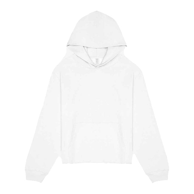 White - Front - Bella + Canvas Womens-Ladies Heavyweight Pullover Hoodie