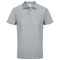 Pure Grey - Front - SOLS Unisex Adult Pitcher Recycled Polyester Polo Shirt