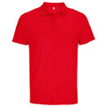Red - Front - SOLS Unisex Adult Pitcher Recycled Polyester Polo Shirt