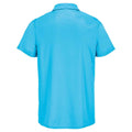 Aqua - Back - SOLS Unisex Adult Pitcher Recycled Polyester Polo Shirt