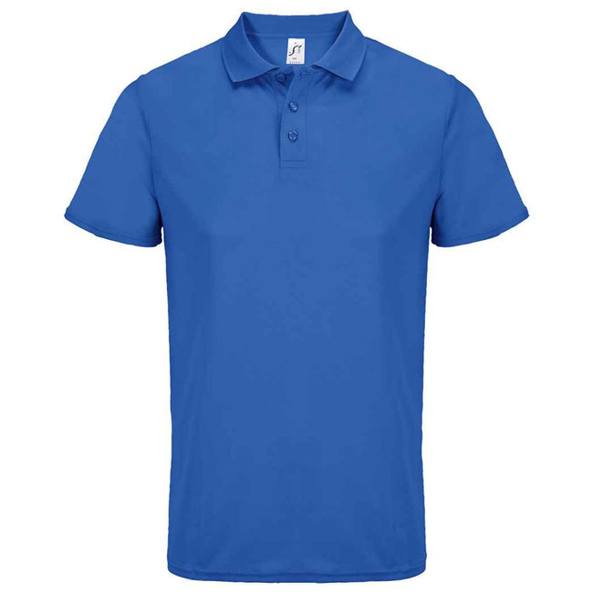 Royal Blue - Front - SOLS Unisex Adult Pitcher Recycled Polyester Polo Shirt