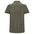 Army - Back - SOLS Unisex Adult Pitcher Recycled Polyester Polo Shirt