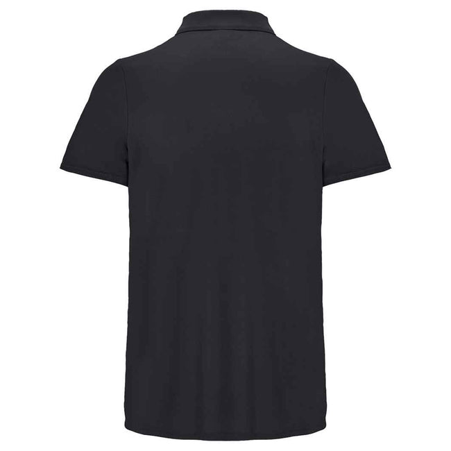 Black - Back - SOLS Unisex Adult Pitcher Recycled Polyester Polo Shirt