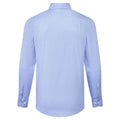 Oxford Blue - Back - Premier Mens Supreme Oxford Long-Sleeved Formal Shirt