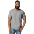 Sport Grey - Front - Gildan Mens Softstyle V Neck Classic T-Shirt