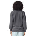 Charcoal - Back - Gildan Unisex Adult Softstyle Midweight Quarter Zip Sweatshirt