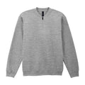 Sport Grey - Front - Gildan Unisex Adult Softstyle Midweight Quarter Zip Sweatshirt