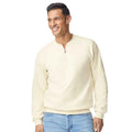 Off White - Side - Gildan Unisex Adult Softstyle Midweight Quarter Zip Sweatshirt