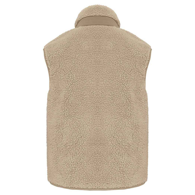 Wet Sand-Driftwood - Back - Native Spirit Unisex Adult Sherpa Body Warmer