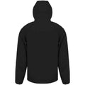 Black - Back - Result Genuine Recycled Mens Hooded 3 Layer Printable Soft Shell Jacket