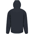 Navy - Back - Result Genuine Recycled Mens Hooded 3 Layer Printable Soft Shell Jacket