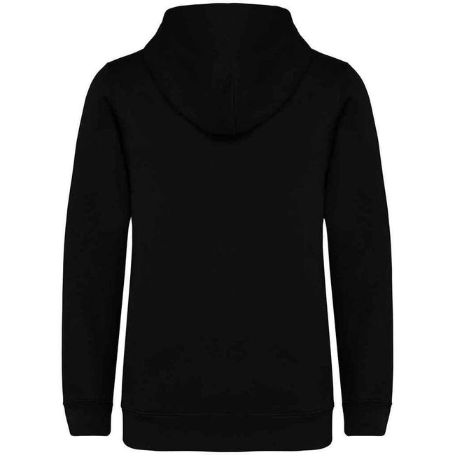 Black - Back - Native Spirit Childrens-Kids Full Zip Hoodie