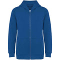 Sea Blue - Front - Native Spirit Childrens-Kids Full Zip Hoodie
