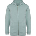 Jade Green - Front - Native Spirit Childrens-Kids Full Zip Hoodie