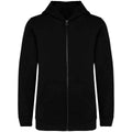 Black - Front - Native Spirit Childrens-Kids Full Zip Hoodie