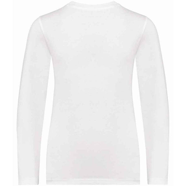 White - Back - Native Spirit Childrens-Kids Organic Cotton Long-Sleeved T-Shirt