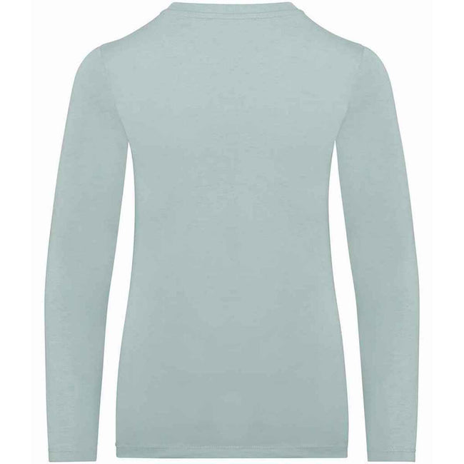 Jade Green - Back - Native Spirit Childrens-Kids Organic Cotton Long-Sleeved T-Shirt