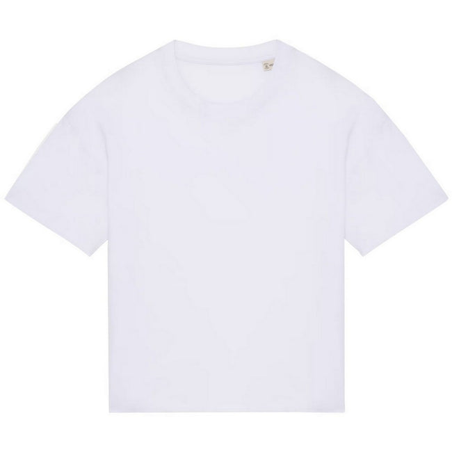 White - Front - Native Spirit Womens-Ladies Oversized T-Shirt