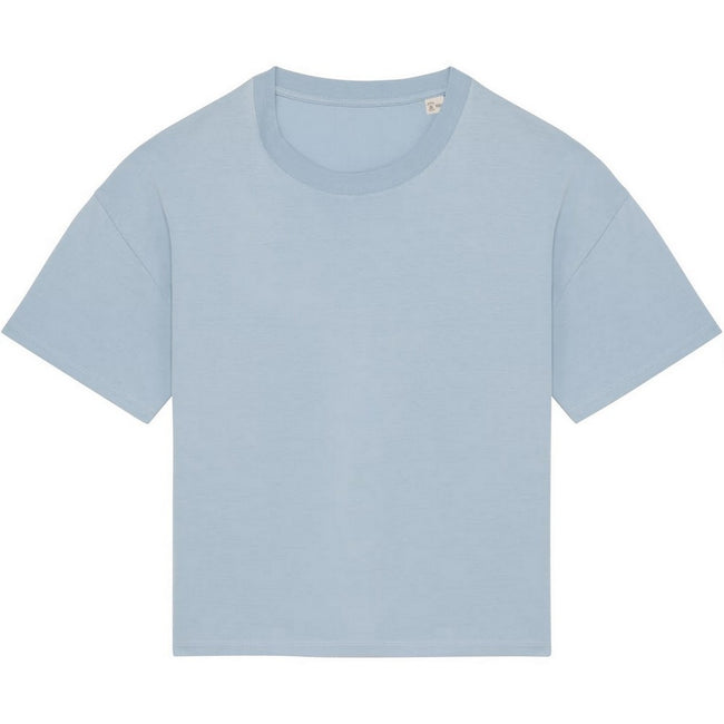 Aquamarine - Front - Native Spirit Womens-Ladies Oversized T-Shirt