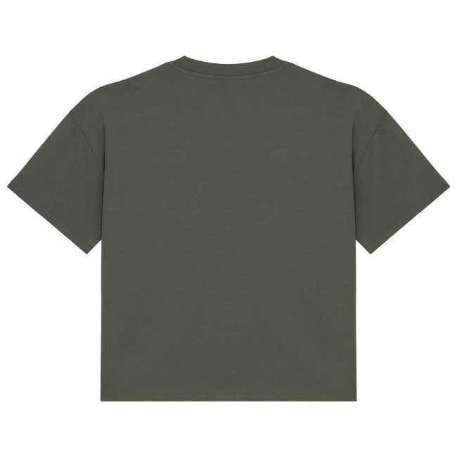 Organic Khaki - Back - Native Spirit Womens-Ladies Oversized T-Shirt