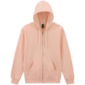 Dusty Rose - Front - Gildan Unisex Adult Softstyle Midweight Full Zip Hoodie