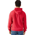 Red - Back - Gildan Unisex Adult Softstyle Midweight Full Zip Hoodie