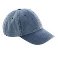 Vintage Denim - Front - Beechfield Childrens-Kids Vintage Low Profile Baseball Cap
