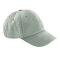 Vintage Sage Green - Front - Beechfield Childrens-Kids Vintage Low Profile Baseball Cap