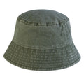 Vintage Sage Green - Back - Beechfield Childrens-Kids Vintage Bucket Hat