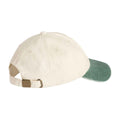 Natural-Vintage Bottle Green - Back - Beechfield Unisex Adult Contrast Low Profile Baseball Cap