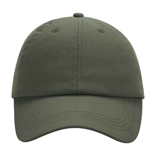 Olive Green - Front - Beechfield Childrens-Kids 6 Panel Low Profile Baseball Cap